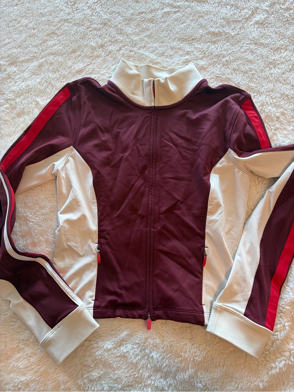 Lululemon striped slim fit track jacket